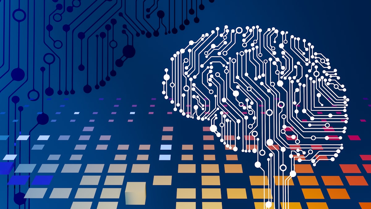 Sirkuit chip prosesor dan otak digital representasi teknologi Agentic AI adalah masa depan 2026